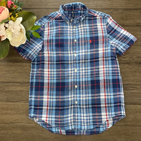 Ralph Lauren Other - Ralph Lauren boys plaid shirt size 14-16